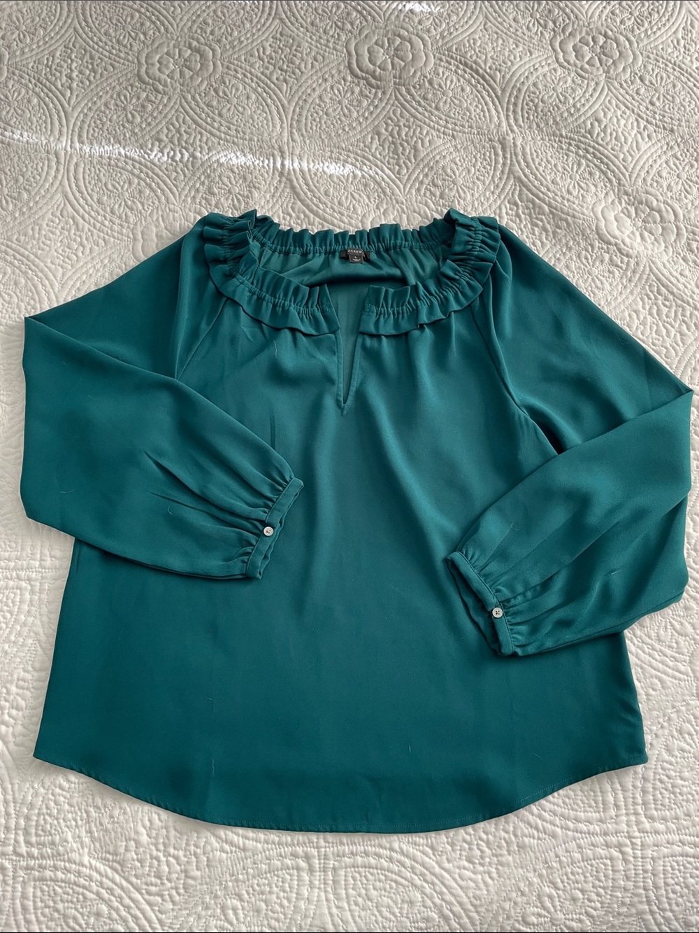J Crew Emerald Green Blouse